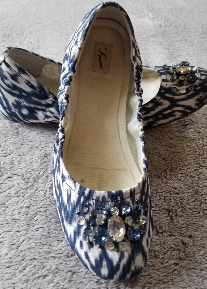Simply Vera Women's Scrunch Ballet Flats size 7M